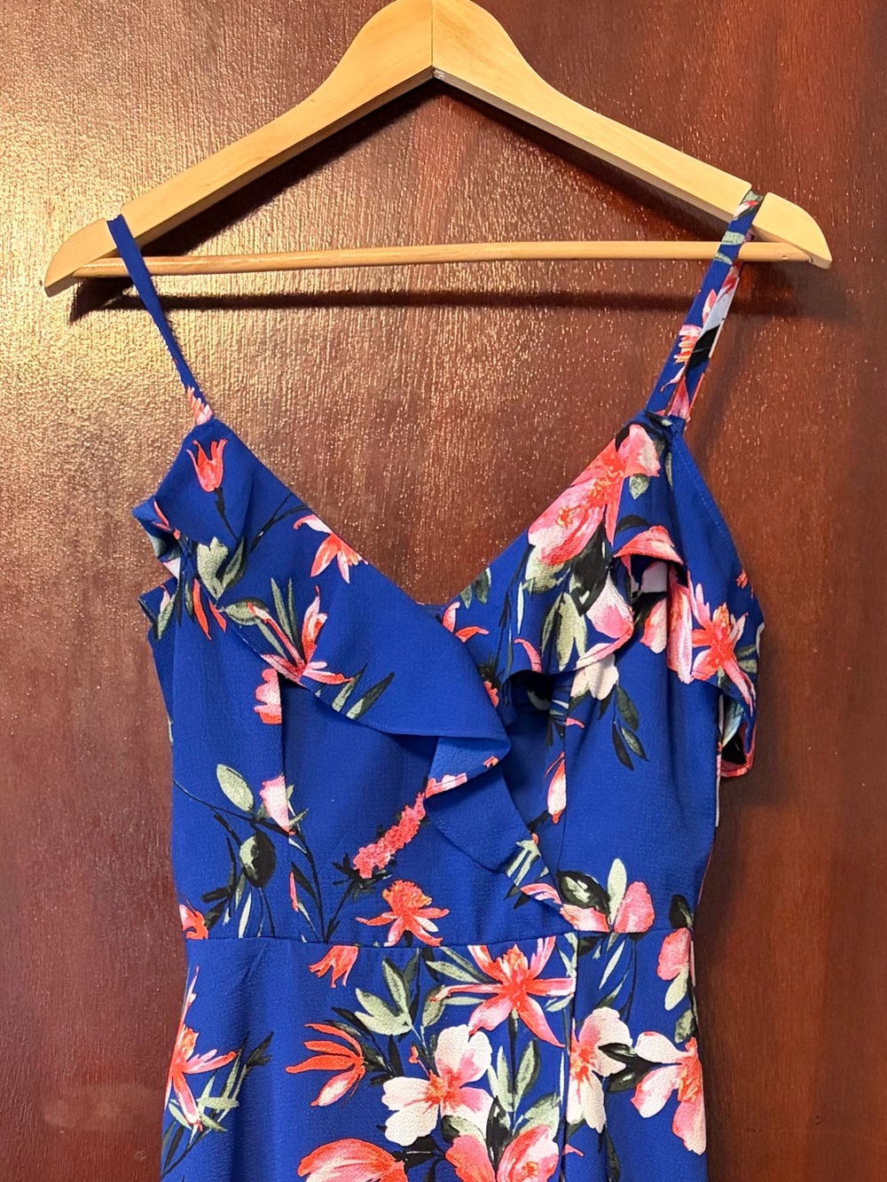 Women’s Iz Byer Royal Blue Dress with Black Label